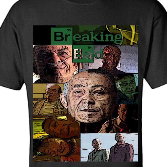 Breaking Bad T Shirt Gus Fring and Hector Salamanca Sangre por Sangre Shirt S-3X - Picture 2 of 5